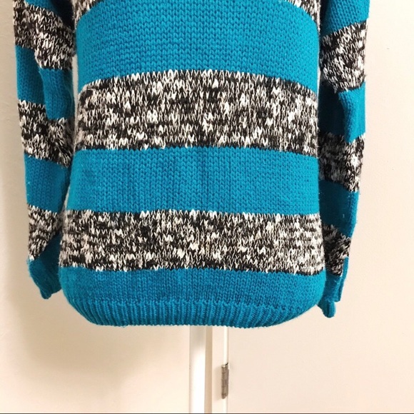 Vintage Rugby Stripe Crew Neck Knit Sweater - Picture 3 of 7